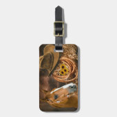 Westerne paardenbloemen Pet Lasso Bagagelabel (Voorkant verticaal)