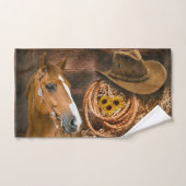 Westerne paardenbloemen Pet Lasso Handdoek (Handdoek)