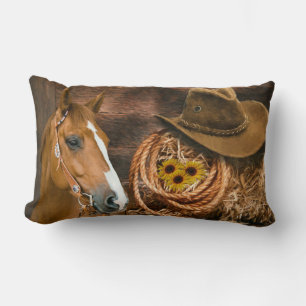 Westerne paardenbloemen Pet Lasso Kussen