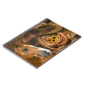 Westerne paardenbloemen Pet Lasso Notitieboek (Linkerzijde)