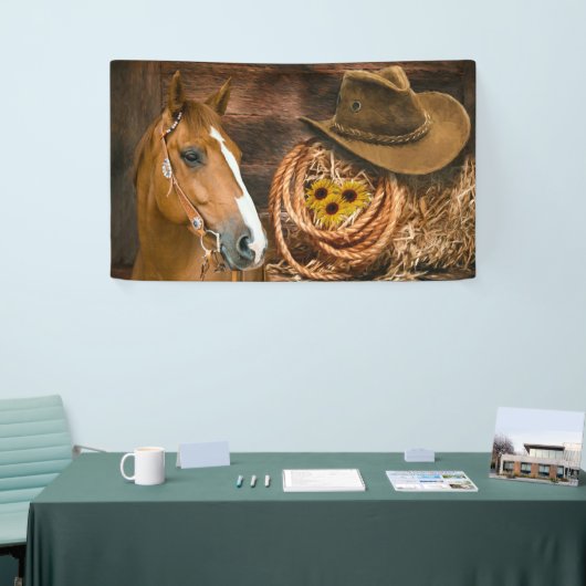 Westerne paardenbloemen Pet Lasso Spandoek (Beurs)