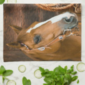 Westerne paardenbloemen Pet Lasso Theedoek (Gevouwen)