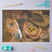 Westerne paardenbloemen Pet Lasso  Tissuepapier (Craft)