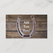 Westerne paardenbloemen Pet Lasso Visitekaartje (Achterkant)