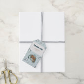 Westerne paardencowboy Birthday Bedankt Label Cadeaulabel (Met Touw)