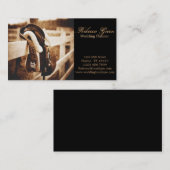 westerne paardenpestkop visitekaartje (Voorkant / Achterkant)