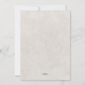  Westerne paardenrug bruiloft Kaart (Achterkant)