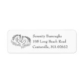 Westerne paardenruitersport rustieke landelijke br etiket (Voorkant)