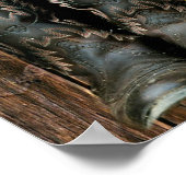 Westerne paarse cowboylaarzen gitaarzonnebloemen poster (Hoek)