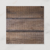 Westerne paarse cowboylaarzen gitaarzonnebloemen vierkante visitekaartje (Achterkant)