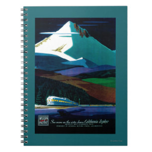 Westerne Pacific California Zephyr Vintage Poster Notitieboek