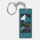 Westerne Pacific California Zephyr Vintage Poster Sleutelhanger (Voorkant Links)