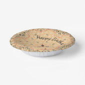 Westerne Paisley Gold Bandana - Aangepast Papieren Kommen (Gebogen)