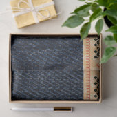 Westerne Paisley Gold Bandana print denim-decoupag Tissuepapier (Geschenk)