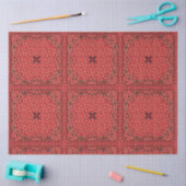 Westerne Paisley Red Bandana Print Decoupage Tissuepapier (Craft)