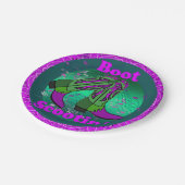 Westerne partij Cowboy Boot Scootin" Dance Paars Papieren Bordje (Gekanteld)