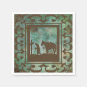 Westerne Partij Cowboy Gebed Servetten (Voorkant)