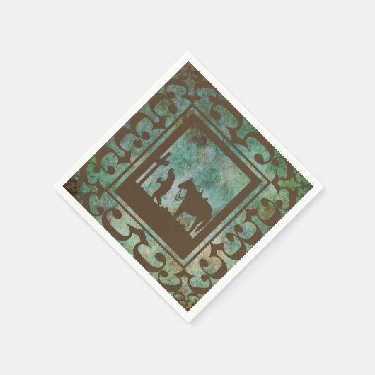 Westerne Partij Cowboy Gebed Servetten (Hoek)