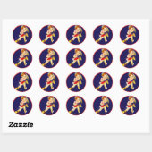Westerne partij Cowgirl op Stickers van de stekker (Vel)