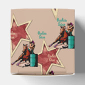 Westerne Partij Favor Box Rodeo Barrel Racing Bedankdoosjes (Bovenkant)