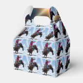 Westerne partij gunst of geschenkdoos Bull Rider Bedankdoosjes (Achterkant)