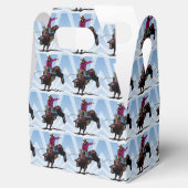 Westerne partij gunst of geschenkdoos Bull Rider Bedankdoosjes (Geopend)