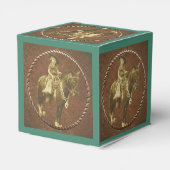 Westerne partij gunst of geschenkdoos cowgirl bedankdoosjes (Achterkant)