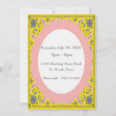 Westerne partij klein meisje op straat kaart (Achterkant)