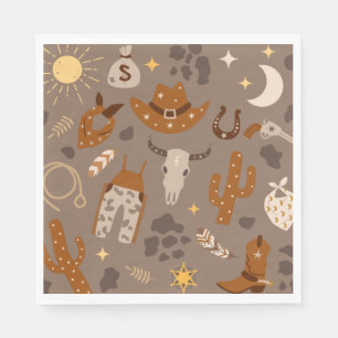 Westerne partij Napkins   Cowboy Party Napkins Servet