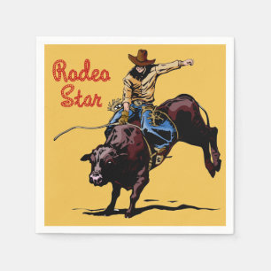 Westerne Partij Rodeo Events Napkins Servet
