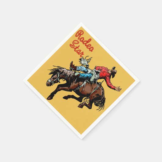 Westerne Partij Rodeo Events Napkins Servet (Hoek)