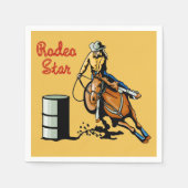 Westerne Partij Rodeo Events Napkins Servetten (Voorkant)