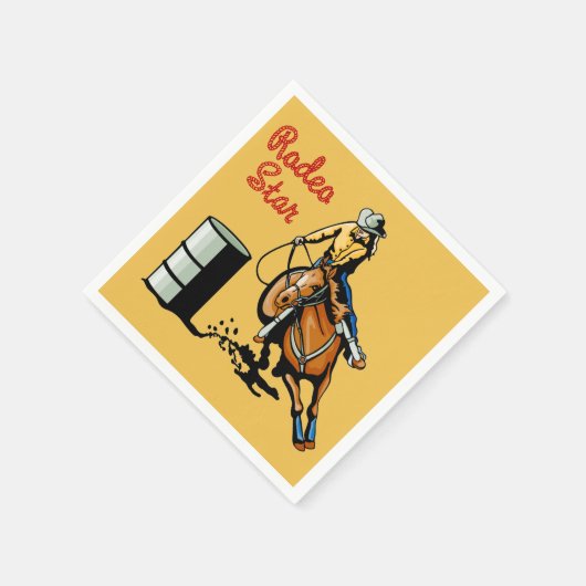 Westerne Partij Rodeo Events Napkins Servetten (Hoek)