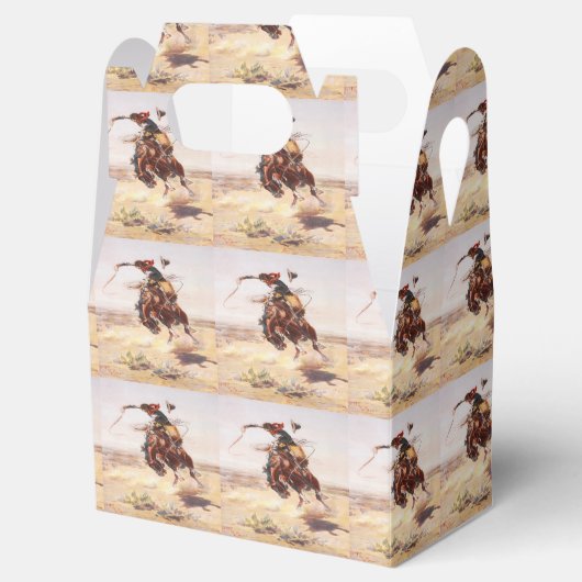 Westerne partij voor- of cadeaudoos voor het oude  bedankdoosjes (Geopend)