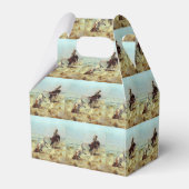 Westerne partij voor- of cadeaudoos voor het oude bedankdoosjes (Achterkant)