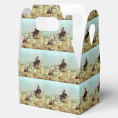 Westerne partij voor- of cadeaudoos voor het oude bedankdoosjes (Geopend)