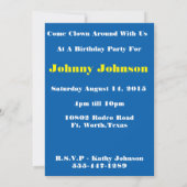 Westerne partijbull Rider Rodeo Clown Personaliser Kaart (Achterkant)