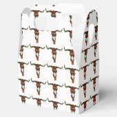 Westerne partijgunst of giftdoos Texas Longhorn Bedankdoosjes (Geopend)