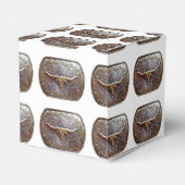 Westerne partijgunst of giftdoos Texas Longhorn Bedankdoosjes (Achterkant)