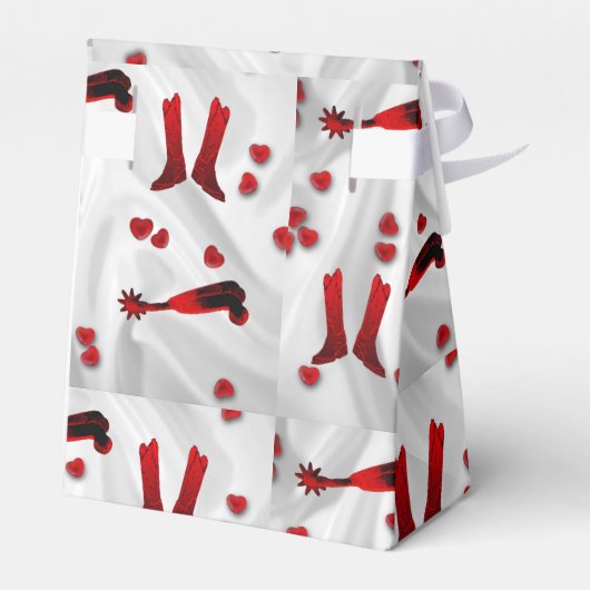 Westerne partijgunst of giftdoos Westerne bruiloft Bedankdoosjes (Achterkant)