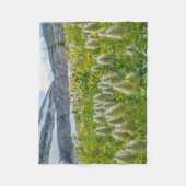 Westerne Pasqueflower | Oost-Kootenay-gebergten Fleece Deken (Voorkant)