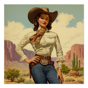 Westerne passiewinden: Wild West Whispers Perfect Poster