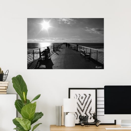 Westerne pier poster (Thuiskantoor)