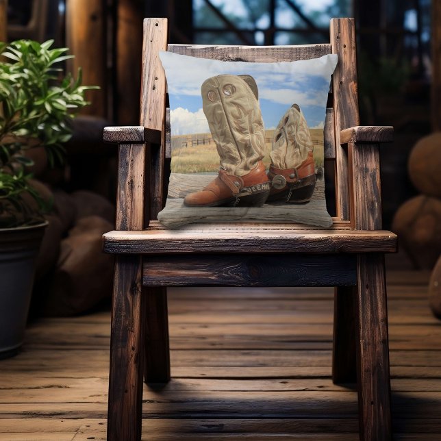 Westerne piloot voor Boots en Spurs Kussen (Creator heeft geüpload)