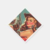 Westerne Pin-up Servet (Hoek)