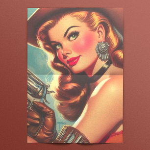 Westerne Pin-up Tissuepapier