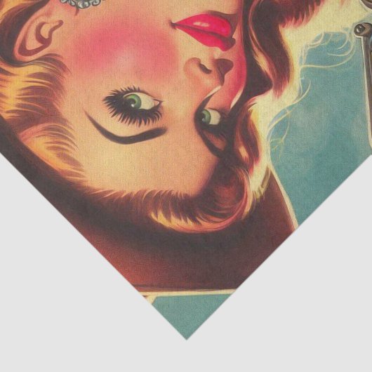  Westerne Pin-up Tissuepapier (Detail)