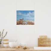 Westerne platen Camouflage Fine Art afdrukken Poster (Keuken)