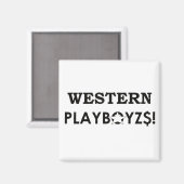 WESTERNE PLAYBOIZ / JMT SKATERBOARDS / IPIX MAGNEET (Voorkant / Achterkant)