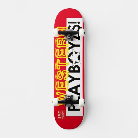 WESTERNE PLAYBOYZ$! / JMT SKATERBOARDS / IPIX PERSOONLIJK SKATEBOARD (Voorkant)